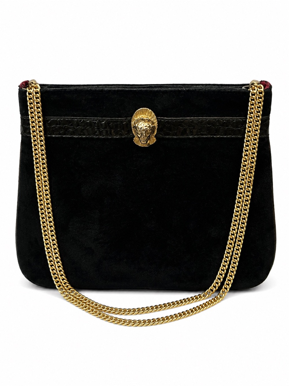 Vintage Genuine Suede Vintage Evening Bag